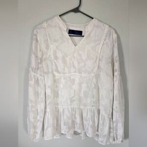 Blue Rain White Top Size XL